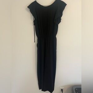 Wilfred Small Women's Black Ruffle Sleeve Romper